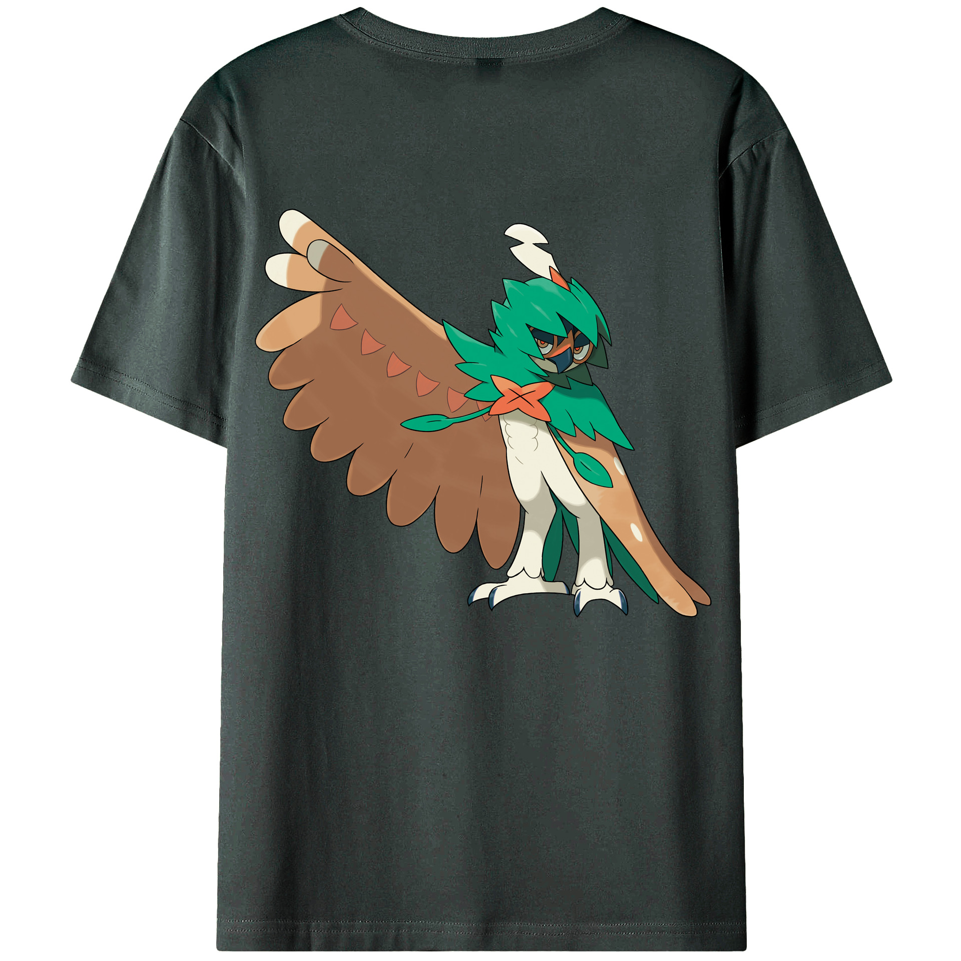 （画像用） ポケットモンスター Pokémon 綿100％ メンズ半袖Tシャツ（バックプリント） 通気性